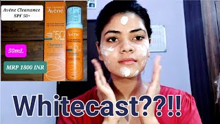 ACNE SUNSCREEN  Avéne Cleanance Sunscreen SPF 50  Review  Application [upl. by Alamap]