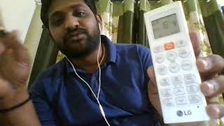 LG AC Remote control operation 15 Ton dual inverter in Telugu [upl. by Ertsevlis785]