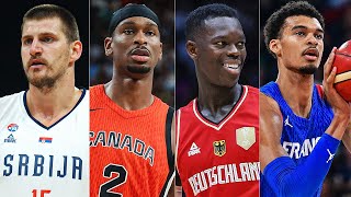 International NBA Players SHINED In Exhibition Play 👀 Best of Jokic SGA Schroder Wemby amp More [upl. by Ragg]