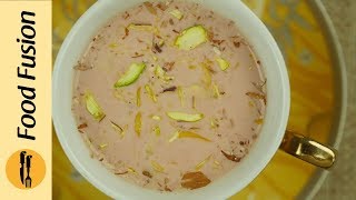 Kashmiri Chai Pink Tea Recipe By Food Fusion [upl. by Ilohcin]