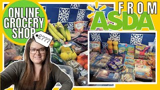 ASDA Online Food Shop Haul  Supermarket  Grocery  23 Week  Family of Two  Ordering Online [upl. by Ynolem]