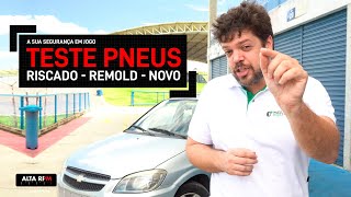 Teste pneus RISCADOS vs REMOLD vs MOMO M20  Levando os 17570 R13 ao limite na pista  alta rpm [upl. by Ecirtnahc312]