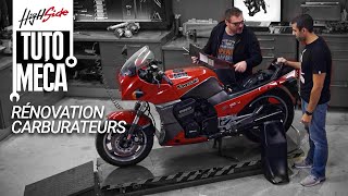 Rénovation carburateurs sur une Kawasaki GPZ 900  TUTO [upl. by Adalie51]