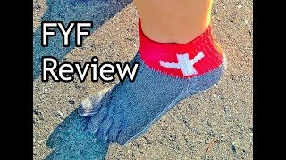 FYF quotFree Your Feetquot Minimalist Running Sock Review for Forefoot Running [upl. by Sacttler]