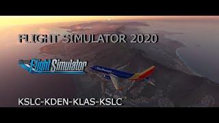 MSFS 2020 VR  Southwest Real World Route  PMDG 737  KSLC  KDEN  KLAS  KSLC [upl. by Berrie]