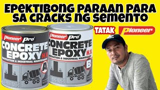 Paano gamitin ang Concrete Epoxy sa crack ng semento How to use concrete epoxy for concrete cracks [upl. by Nnaecarg]