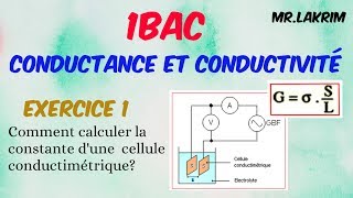 1BacConductance et conductivitéExercice 1 [upl. by Calandria]