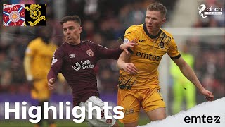 Highlights  Hearts 42 Livingston  cinch Premiership [upl. by Lebaron]