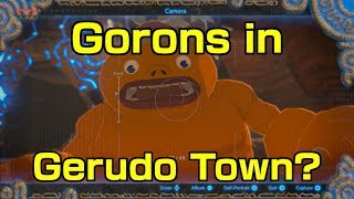 BOTW Theory Why are Gorons Allowed in Gerudo Town [upl. by Noivert]