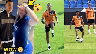 Wow 😮 Greenwood’s girlfriend Harriet Robson was present at Greenwood Getafe training today [upl. by Beckett793]