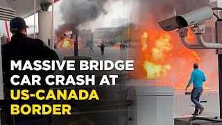 Deadly USCanada Border Car Crash Live 2 Killed High Alert As 4 International Bridges Closed [upl. by Hanoj824]