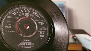 Ringo  Lorne Greene  1964 RCA Victor 45rpm Vinyl Single  Steepletone Popette Mono Record Player [upl. by Lydie]