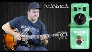 Ibanez Mini TubeScreamer Mini TS Demo  Review [upl. by Nirret]