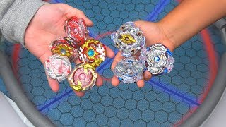 ALL SPRIGGAN BEYS vs ALL LONGINUS BEYS  Beyblade Burst Super Z ベイブレードバースト 超ゼツ [upl. by Jimmy249]