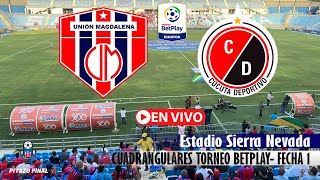 UNION MAGDALENA VS CUCUTA En Vivo Hoy 🔴 Cuadrangulares Torneo Betplay 2024 Fecha 1 Partido en vivo [upl. by Aserehc]