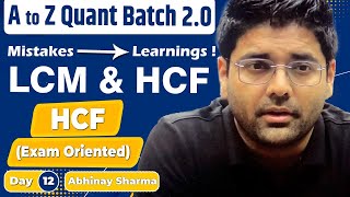 Common Mistakes in Life  Highest Common Factor  HCF  LCM amp HCF  Number system  ABHINAY SHARMA [upl. by Iarised]