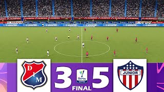 Medellín vs Junior 21 PEN 35  Final Ida Liga BetPlay DIMAYOR 2023  ¡Resumen y Goles [upl. by Aenea46]