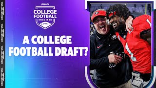 The College Football Draft A debate on ways to replace recruiting in college football [upl. by Giefer363]