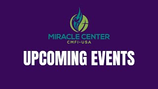 CMFI USA Miracle Center  Announcements [upl. by Noreh]