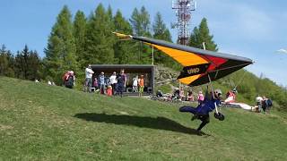 28042018  Stranik Hang gliding TakeOff [upl. by Analaj986]