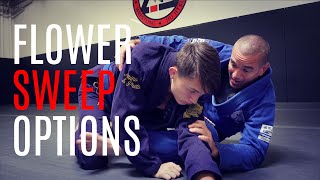 Flower Sweep Options  BJJ and MMA Techniques  CVBJJ Online [upl. by Mair]