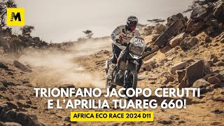 Cerutti e laTuareg 660 vincono lAfrica Eco Race ecco il vincitore intervistato da Franco Acerbis [upl. by Anwadal20]