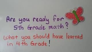 Are you ready for 5th grade math [upl. by Eseekram]