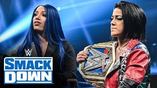 Bayley and Sasha Banks join Miz TV SmackDown Oct 18 2019 [upl. by Onek]