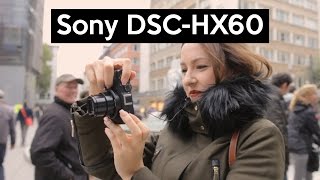 Sony DSCHX60  kleine Digitalkamera mit SuperZOOM  Review  Deutsch [upl. by Aznerol889]