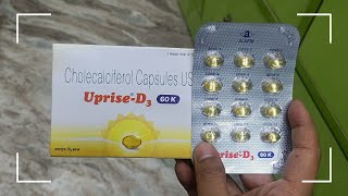 Vitamin D3 60K  Cholecalciferol Capsules USP Uses In Hindi  Uprise D3 60K Capsule Uses In Hindi [upl. by Noned898]