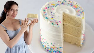 Easy Vanilla Butter Cake Recipe [upl. by Woolson875]