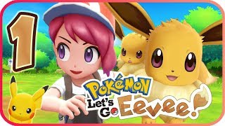 Pokemon Lets Go Eevee Walkthrough Part 1  No Commentary Nintendo Switch [upl. by Onitnevuj]