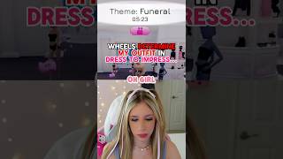 WHEEL Determines My OUTFIT For “FUNERAL THEME” in DRESS TO IMPRESS on ROBLOX [upl. by Arie174]