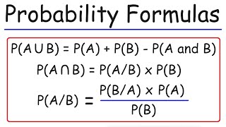 Probability Formulas Symbols amp Notations  Marginal Joint amp Conditional Probabilities [upl. by Kifar]