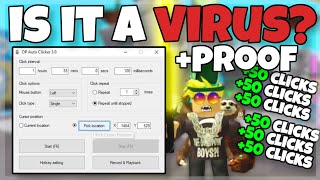 Is This Roblox Autoclicker a VIRUS [upl. by Schiffman405]