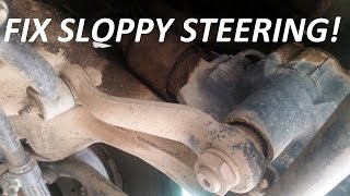 How to Adjust Steering Box  Fix Sloppy Steering Chevy S10 [upl. by Suoiradal]