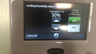 Carrier Infinity Touch Thermostat Features [upl. by Oinotnanauj500]