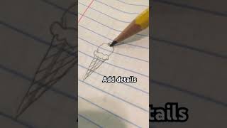 How to draw a ice cream 🍦 [upl. by Enirok156]