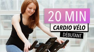 20 min cardio vélo sur le rythme  DÉBUTANT  vélo dappartement  Corine Fortin [upl. by Corabel]