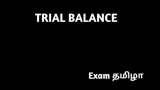 Trial balance in Tamil [upl. by Nnaeiram]