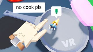 Roblox VR Hands Voice Chat BUT I Nicely Cook People [upl. by Aeuhsoj146]