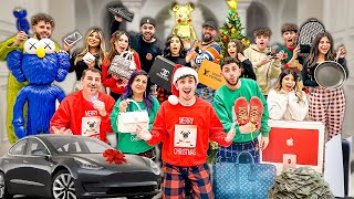 WORLDS CRAZIEST FAMILY CHRISTMAS GIFTS OPENING NEW CAR [upl. by Naitsihc]