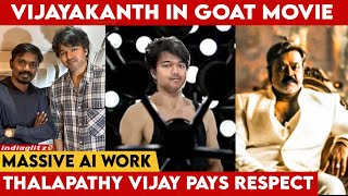 Vijayakanth AI Making In GOAT movie  Thalapathy Vijay  Venkat Prabhu [upl. by Ahseyk]