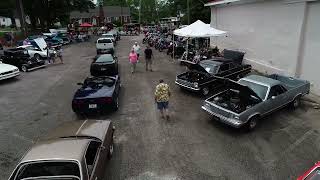 Hogansville GA CAR Show by drone 4292023 [upl. by Dobb]