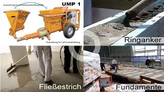 Verputzen Betonieren Verfugen alles mit der UMP 1 Mischpumpe LPower [upl. by Thacher362]