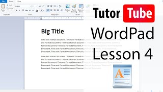 WordPad  Tutorial 4  Strikethrough Superscript and Subscript [upl. by Raquela161]