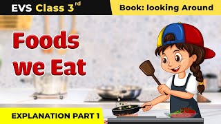 Class 3 NCERT EVS Chapter 6  Foods We Eat  Explanation Part 1 [upl. by Balbur506]