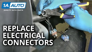 Damaged Connectors How to Splice in New Car Electrical Connectors [upl. by Aiepoissac353]