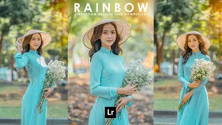 Rainbow Portrait Presets  Lightroom Presets Free download  Lightroom Editing Tutorial [upl. by Tletski767]