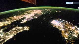 The Difference Between North and South KoreaFrom Space [upl. by Aillil]